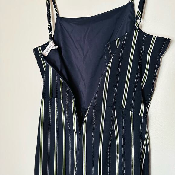 Cupcakes and Cashmere Dark Black White Avery Spaghetti Strap Jumpsuit Size 2 - Picture 7 of 11